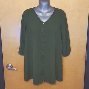 Old Navy Shirt Dress, XS, olive